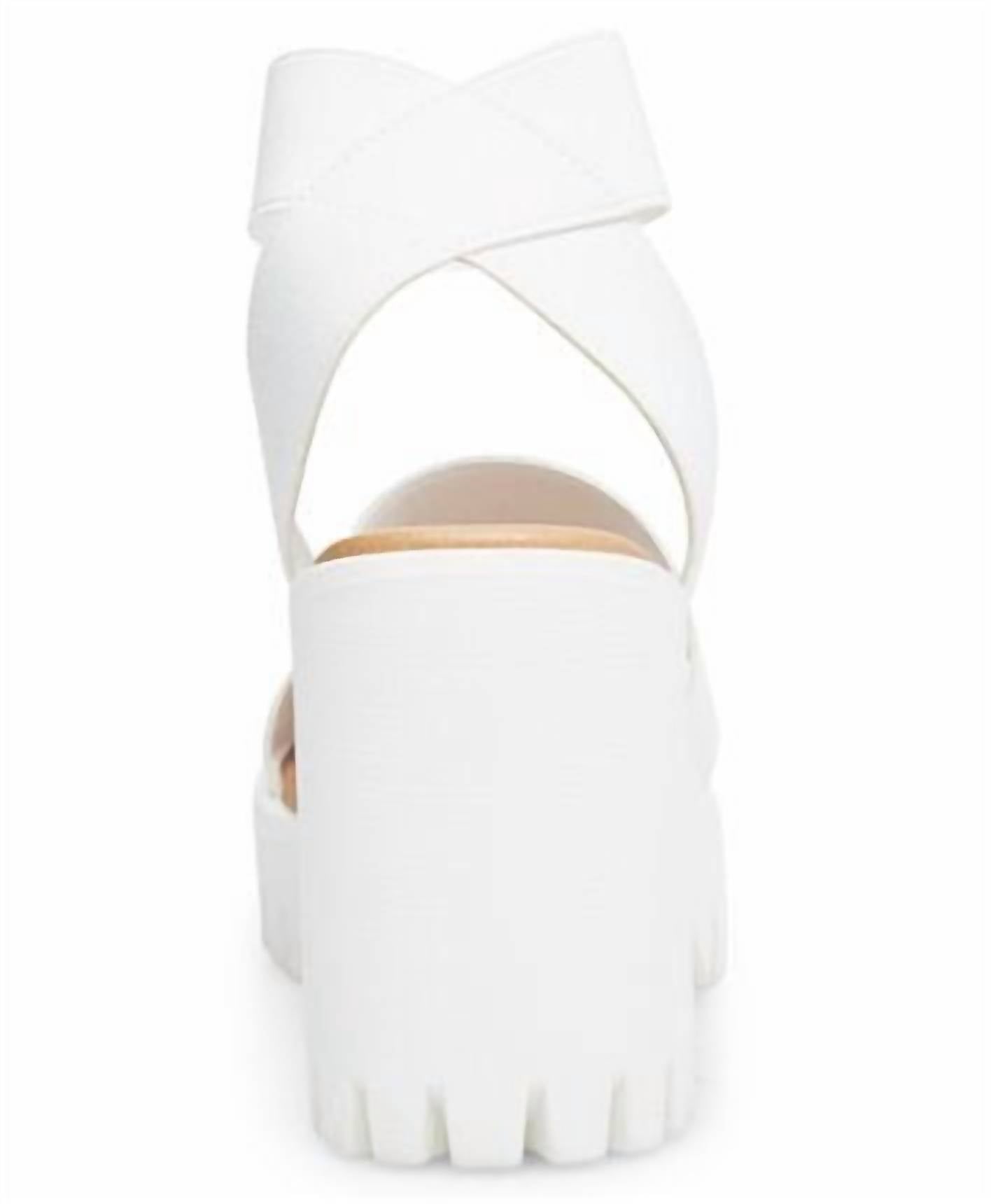 Madden Girl - Women's Elastic Lug Sole Ankle Strap Sandals