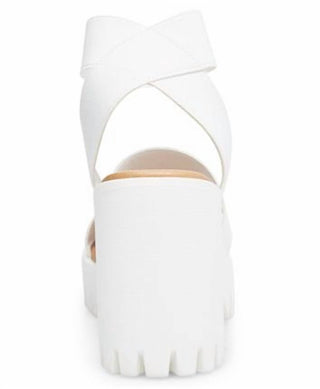 Madden Girl - Women's Elastic Lug Sole Ankle Strap Sandals