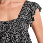 Cece - Floral Ruffle Sleeveless Top