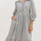 Entro - Striped Midi Dress