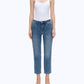 Bayeas - High Rise Cropped Straight Leg Jeans