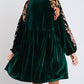 Umgee - Alice V-neck Long Sleeve Mini Dress