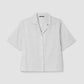 Eileen Fisher - Camisa branca com gola entalhada