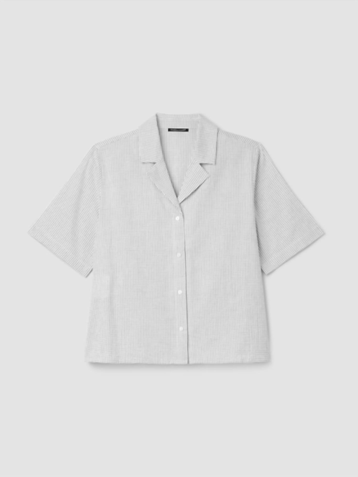 Eileen Fisher - Camisa branca com gola entalhada