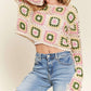 Trendsi - Adora Multicolor Crochet Crop Top