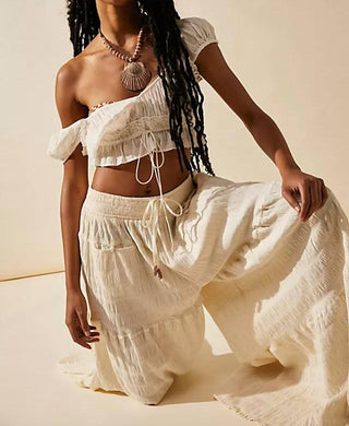 Free People - Calça de perna larga In Paradise