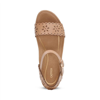 Aetrex - Women's Sydney Quarter Strap Espadrille Wedge