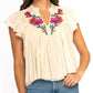 Mahila - Olene Embroidery Blouse Top