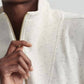 Varley - Hawley Half Zip Sweat Ivory Marl Fleck