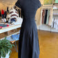 Kld. Signature - Women's Square Neck Cap Sleeve Midi Dress