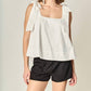 English Factory - Caryn Bow Shoulder Top