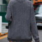 Lovesoft - Custom Solid Ribbed Knit Round Neck Pullover Sweatshirt