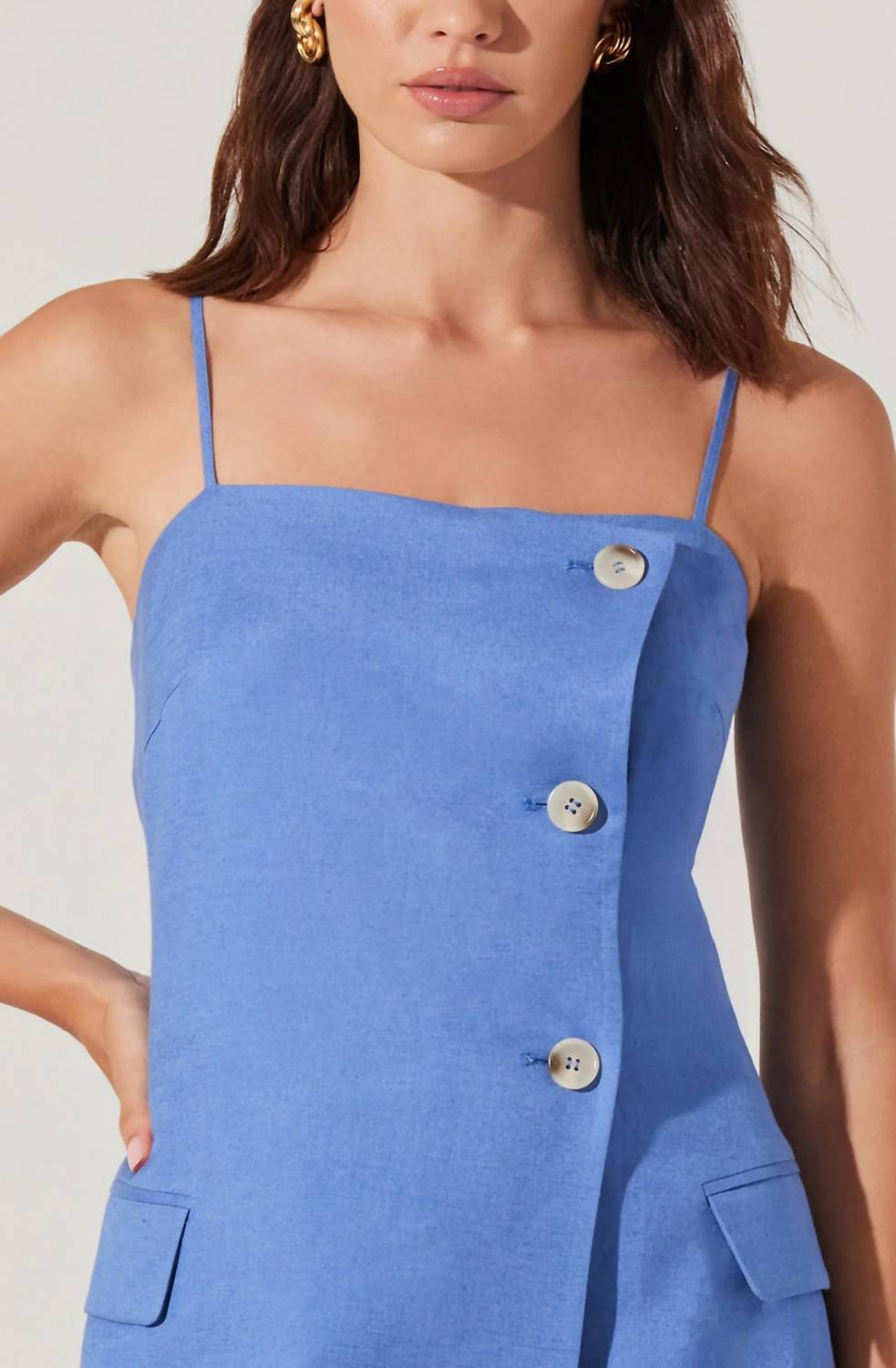 Astr - Azria Button-front Wrap Dress