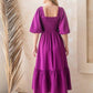 Oddi - Orchid Puff Midi Dress