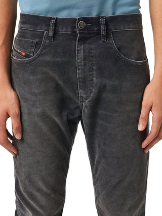 Diesel - Calça jeans masculina D-strukt Slim Fit Corduroy Denim/jeans