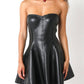Olivaceous - Maxxine Faux Leather Mini Dress