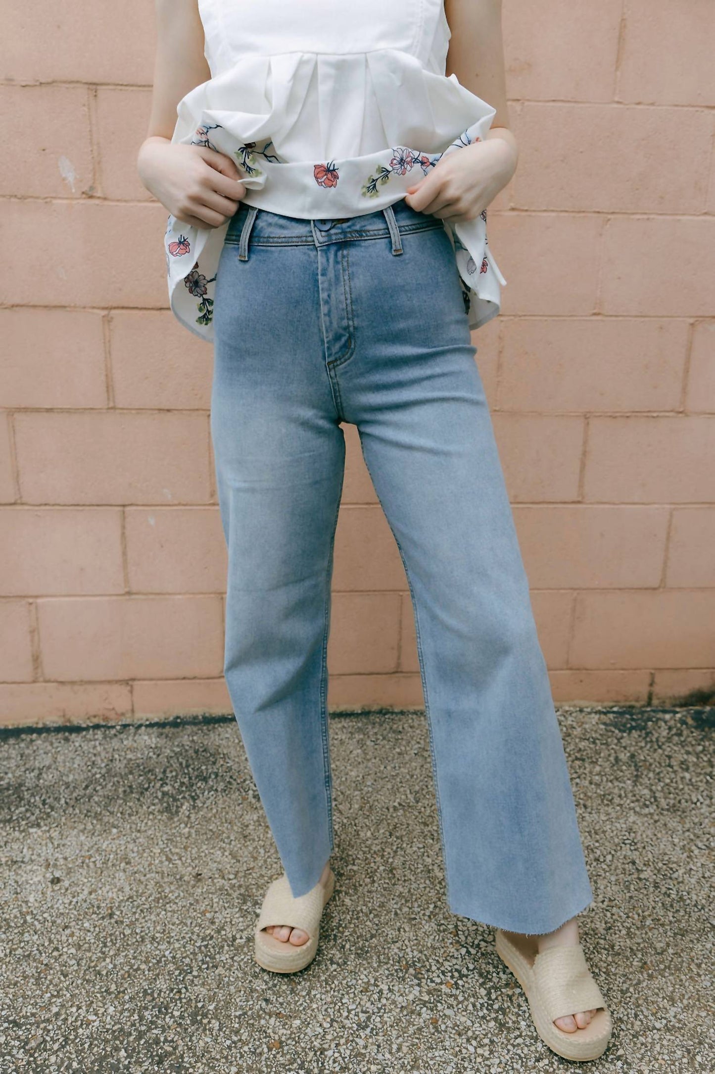 Miou Muse - Straight Wide Leg Pants