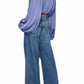 Susana Monaco - Matte Satin Wrap Poet Sleeve Top