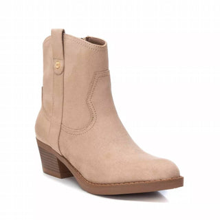 Xti - Botas femininas de camurça estilo western italiano