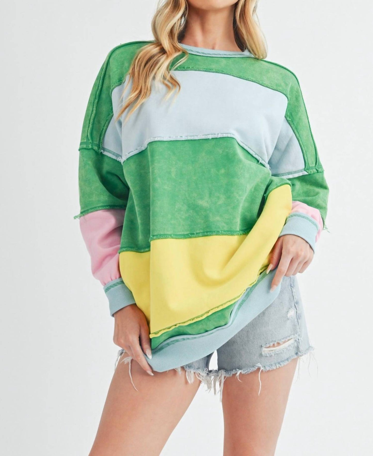 Aemi + Co - Rugby Striped Sweatshirt