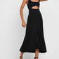 Topshop - Cutout Racer Back Bodycon Fit Flare Dress