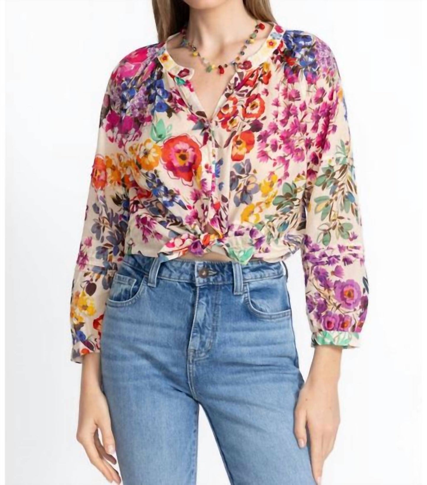 Johnny Was - RAGLAN PINTUCK BLOUSE
