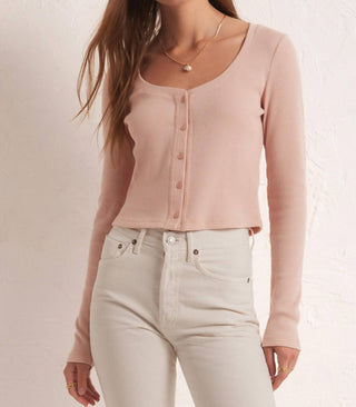 Z Supply - Blusa Waffle Cropped Ciana