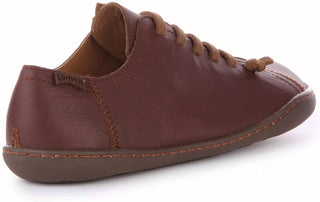 Camper - Sapato de couro casual feminino estilo cami slip-on com ajuste largo