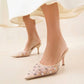 Loeffler Randall - Paloma Mesh Mid-Heel Closed Toe Mule