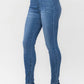 Judy Blue - High Waist Release Hem Skinny Denim Jeans