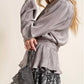 143 Story - Pleated Peplum Blouse