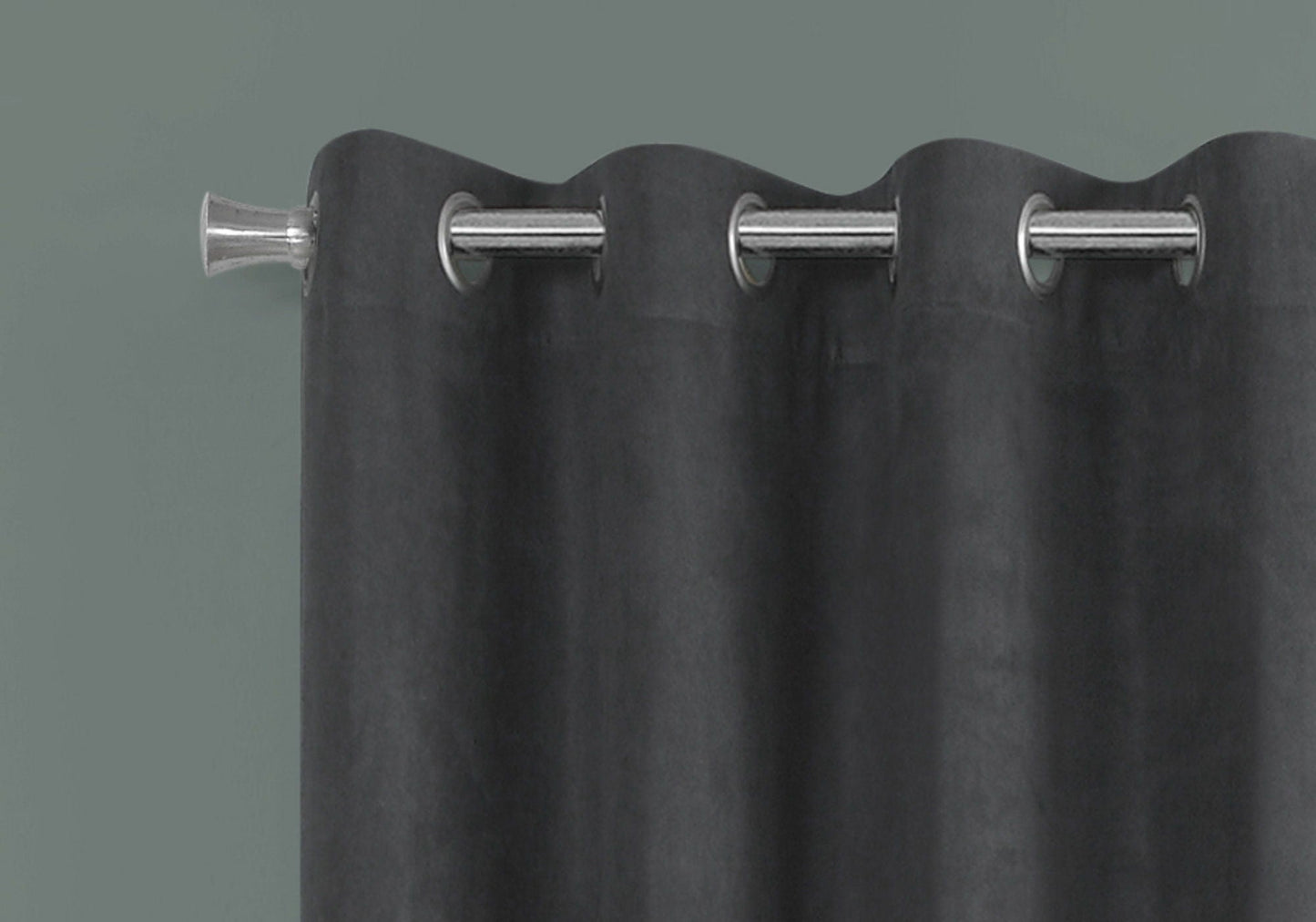 2 Pieces Set Room Darkening Curtain Panels with Grommet