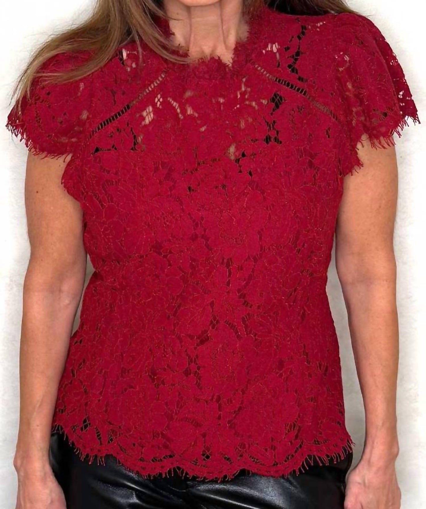 Generation Love - Ambrose Lace Top Scarlett