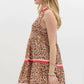 Entro - Women's Leopard Print Sleeveless Mini Dress