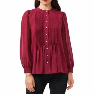 1.State - Blusa de botões com pala e fenda