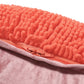 Sunny Square Pouf - Versatile Ottoman or Floor Cushion in Coral