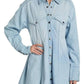 Free People - Sammi Denim Mini Dress