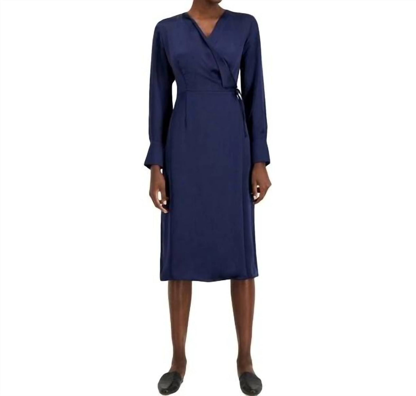 Alfani - Wrap Modern Icon Long Sleeves Dress