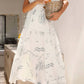 Trendsi - Cutout Printed Sleeveless Midi Cami Dress