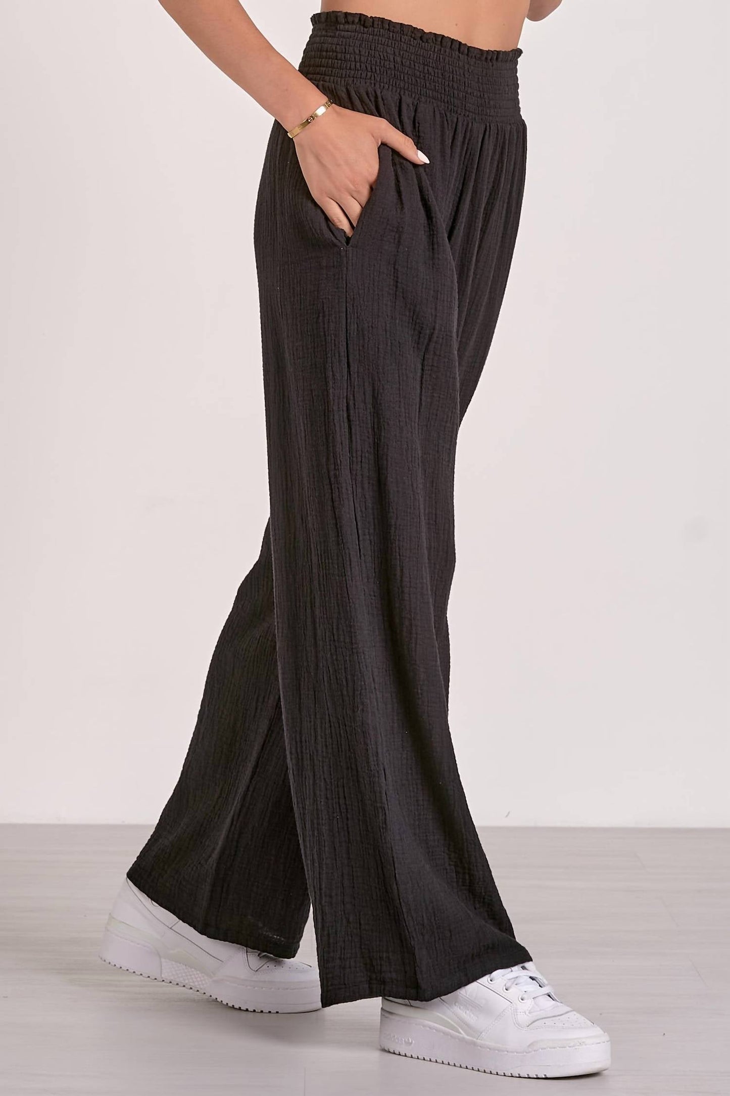 Elan - Smocked Waistband Pants