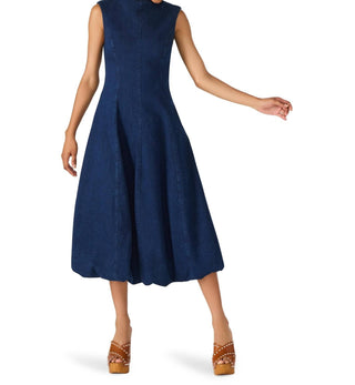 Steve Madden - Talasyn Bubble Hem Denim Midi Dress