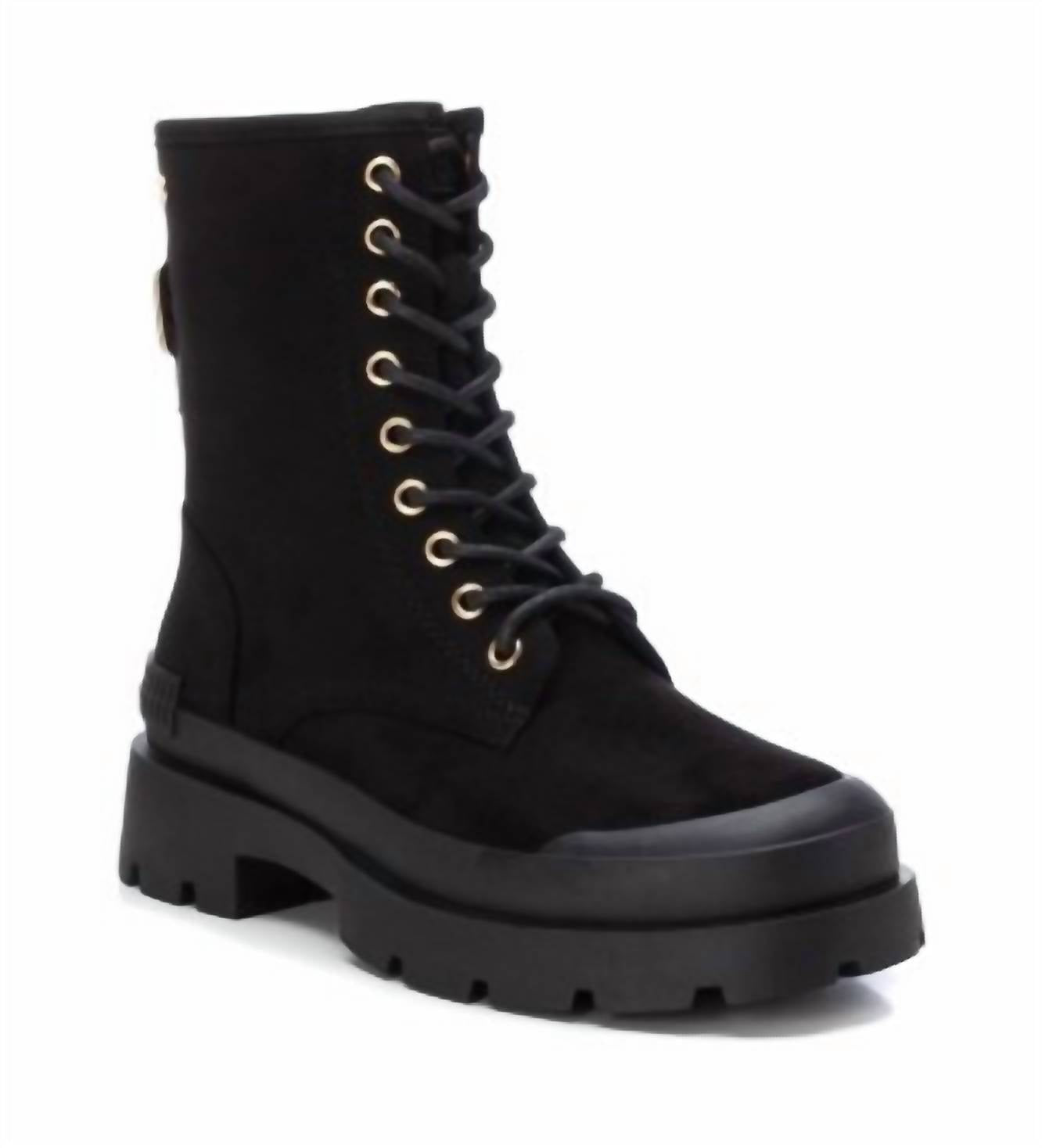 Xti - Women's Suede Lace-Up Booties