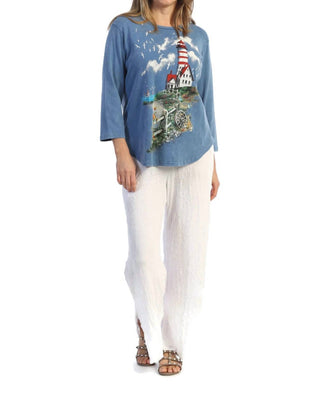 Jess & Jane - Lighthouse Mineral Washed Cotton Top