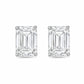 Diana M Jewels - 2.00 Cts Emerald Cut Lab Diamond Stud Earrings