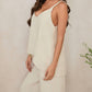 Milio Milano - Italian Linen Adjustable Strap Tank Top