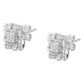 .925 Sterling Silver 1/2 Cttw Round-Cut Diamond Stud Earrings (I-J Color, I1-I2 Clarity)