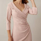 Joseph Ribkoff - Crossover Pleat Detail Dress