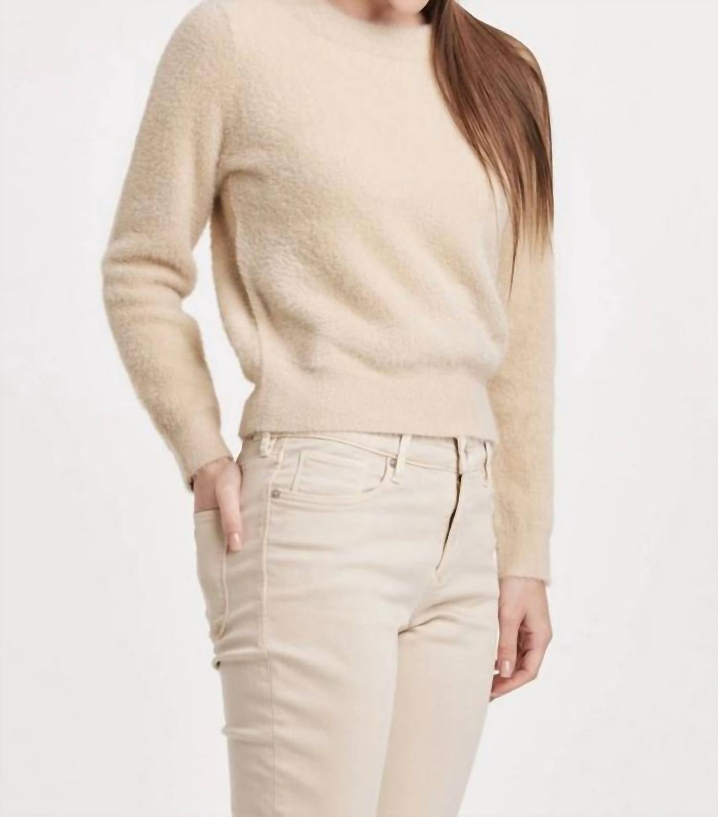 Another Love - Effy Crew Neck Fuzzy Sweater