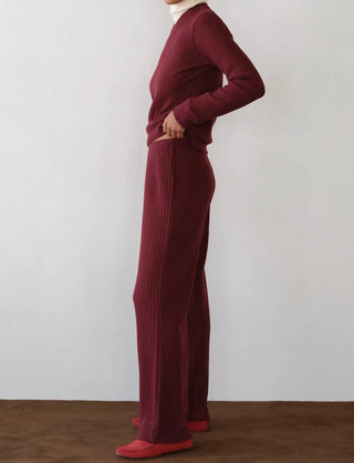 Donni. - Sweater Rib Simple Pant