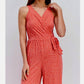 41 Hawthorn - Polka Dot Wide Leg V-neck Jumpsuit